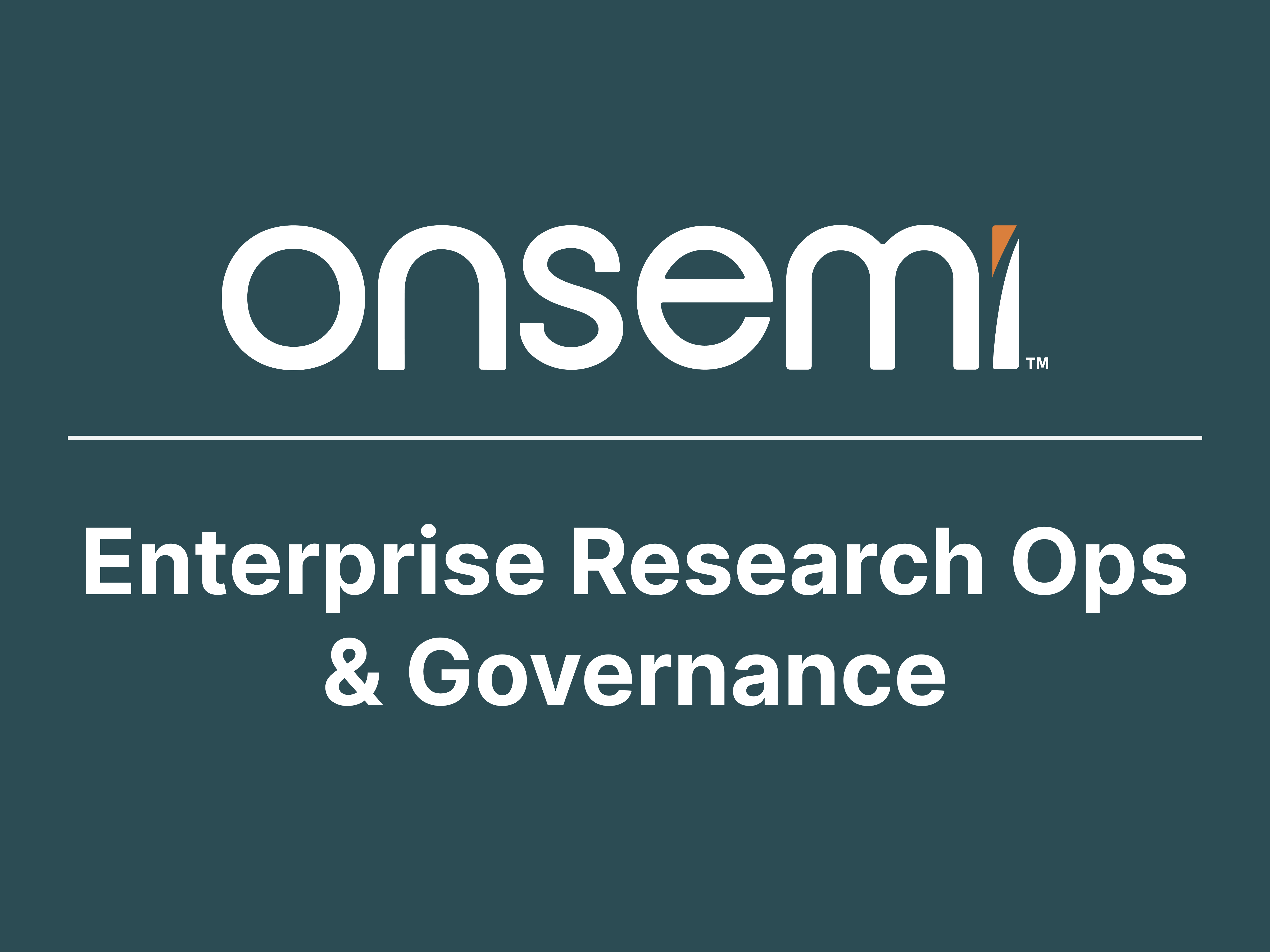 Enterprise Research Operations & Governance