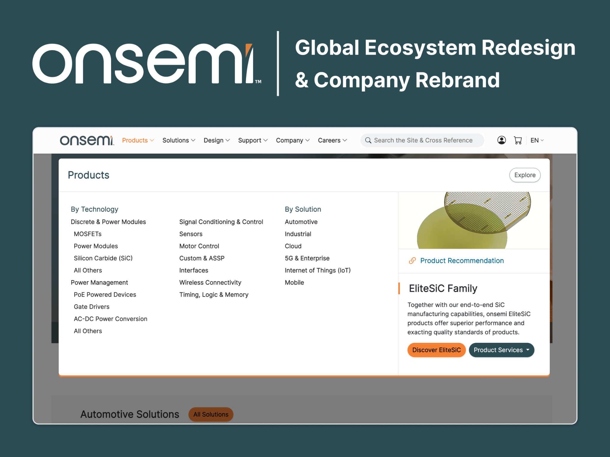 onsemi Site Redesign / Rebranding